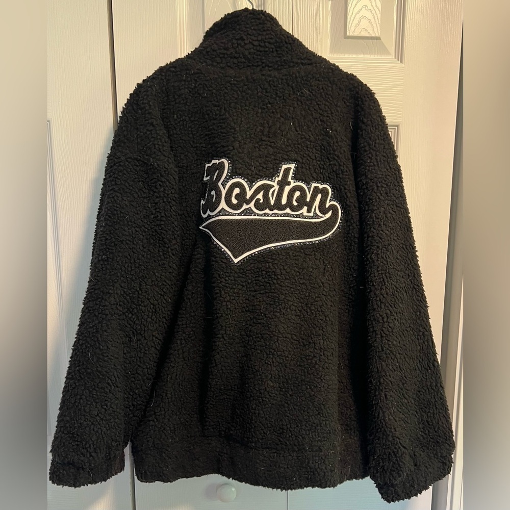 Onzie Fleece Zippered Boston Jacket Size Medium/Large